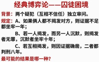 博弈论案例分析论文(博弈论实战：理性决策在困境中的应用)